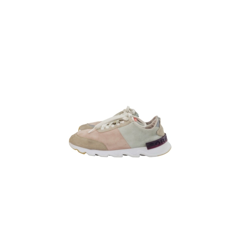 Sorel Suede Comfortable‎ Durable Casual Sneakers Women Size 9 Pink Beige Gray